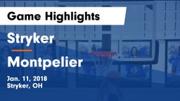 Stryker  vs Montpelier  Game Highlights - Jan. 11, 2018