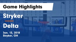 Stryker  vs Delta  Game Highlights - Jan. 13, 2018