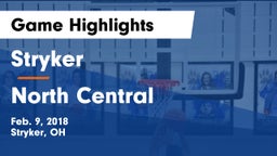 Stryker  vs North Central  Game Highlights - Feb. 9, 2018