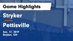 Stryker  vs Pettisville  Game Highlights - Jan. 17, 2019