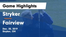 Stryker  vs Fairview  Game Highlights - Dec. 20, 2019