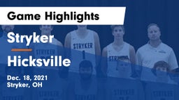 Stryker  vs Hicksville  Game Highlights - Dec. 18, 2021