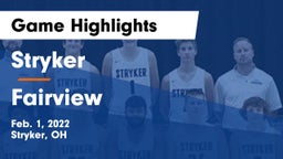 Stryker  vs Fairview  Game Highlights - Feb. 1, 2022