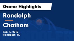 Randolph  vs Chatham  Game Highlights - Feb. 5, 2019