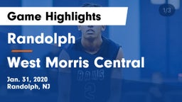 Randolph  vs West Morris Central  Game Highlights - Jan. 31, 2020