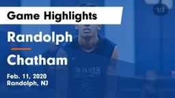 Randolph  vs Chatham  Game Highlights - Feb. 11, 2020