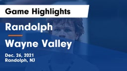 Randolph  vs Wayne Valley  Game Highlights - Dec. 26, 2021