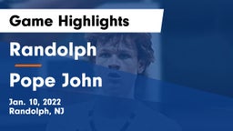 Randolph  vs Pope John Game Highlights - Jan. 10, 2022