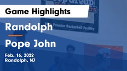 Randolph  vs Pope John Game Highlights - Feb. 16, 2022
