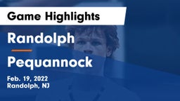 Randolph  vs Pequannock Game Highlights - Feb. 19, 2022