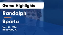 Randolph  vs Sparta  Game Highlights - Jan. 11, 2024