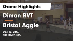 Diman RVT  vs Bristol Aggie Game Highlights - Dec 19, 2016