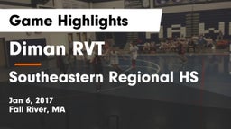 Diman RVT  vs Southeastern Regional HS Game Highlights - Jan 6, 2017