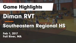 Diman RVT  vs Southeastern Regional HS Game Highlights - Feb 1, 2017