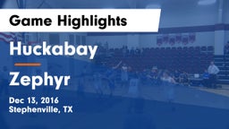 Huckabay  vs Zephyr  Game Highlights - Dec 13, 2016