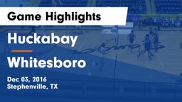 Huckabay  vs Whitesboro  Game Highlights - Dec 03, 2016