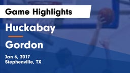 Huckabay  vs Gordon  Game Highlights - Jan 6, 2017