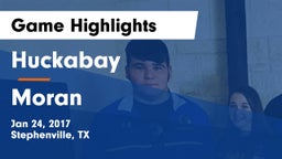 Huckabay  vs Moran  Game Highlights - Jan 24, 2017