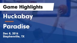 Huckabay  vs Paradise  Game Highlights - Dec 8, 2016