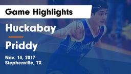 Huckabay  vs Priddy  Game Highlights - Nov. 14, 2017