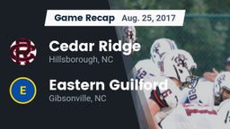 Recap: Cedar Ridge  vs. Eastern Guilford  2017