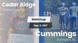 Matchup: Cedar Ridge High vs. Cummings  2017