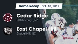 Recap: Cedar Ridge  vs. East Chapel Hill  2019