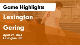 Lexington  vs Gering  Game Highlights - April 29, 2024