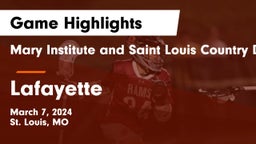 Mary Institute and Saint Louis Country Day School vs Lafayette  Game Highlights - March 7, 2024