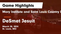 Mary Institute and Saint Louis Country Day School vs DeSmet Jesuit Game Highlights - March 28, 2024