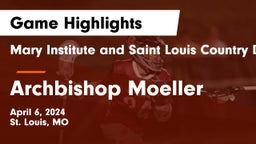 Mary Institute and Saint Louis Country Day School vs Archbishop Moeller  Game Highlights - April 6, 2024