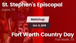 Matchup: St. Stephen's vs. Fort Worth Country Day  2018