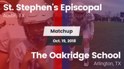Matchup: St. Stephen's vs. The Oakridge School 2018