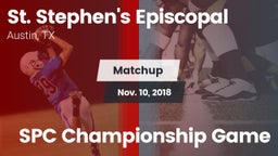 Matchup: St. Stephen's vs. SPC Championship Game 2018
