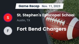 Recap: St. Stephen's Episcopal School vs. Fort Bend Chargers 2023