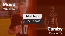 Matchup: Maud  vs. Cumby  2016