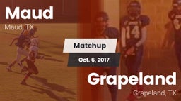Matchup: Maud  vs. Grapeland  2017