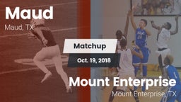 Matchup: Maud  vs. Mount Enterprise  2018