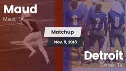 Matchup: Maud  vs. Detroit  2018