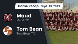 Recap: Maud  vs. Tom Bean  2019