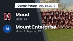 Recap: Maud  vs. Mount Enterprise  2019