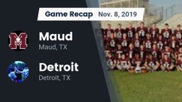 Recap: Maud  vs. Detroit  2019