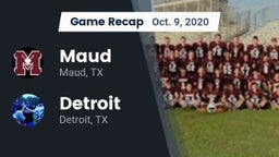 Recap: Maud  vs. Detroit  2020