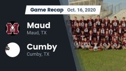 Recap: Maud  vs. Cumby  2020