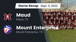 Recap: Maud  vs. Mount Enterprise  2022