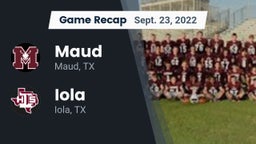 Recap: Maud  vs. Iola  2022