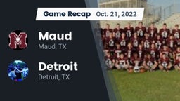 Recap: Maud  vs. Detroit  2022