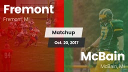 Matchup: Fremont  vs. McBain  2017