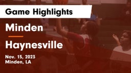 Minden  vs Haynesville  Game Highlights - Nov. 15, 2023