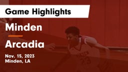 Minden  vs Arcadia  Game Highlights - Nov. 15, 2023